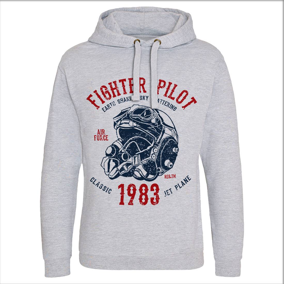 Fighter Pilot Mens Hoodie Without Pocket Army A051