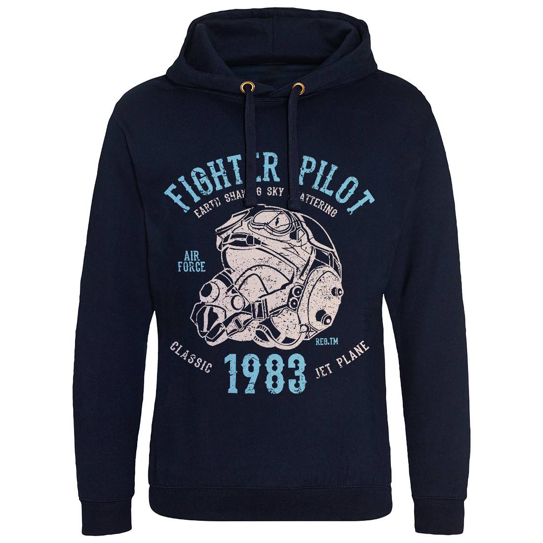 Fighter Pilot Mens Hoodie Without Pocket Army A051