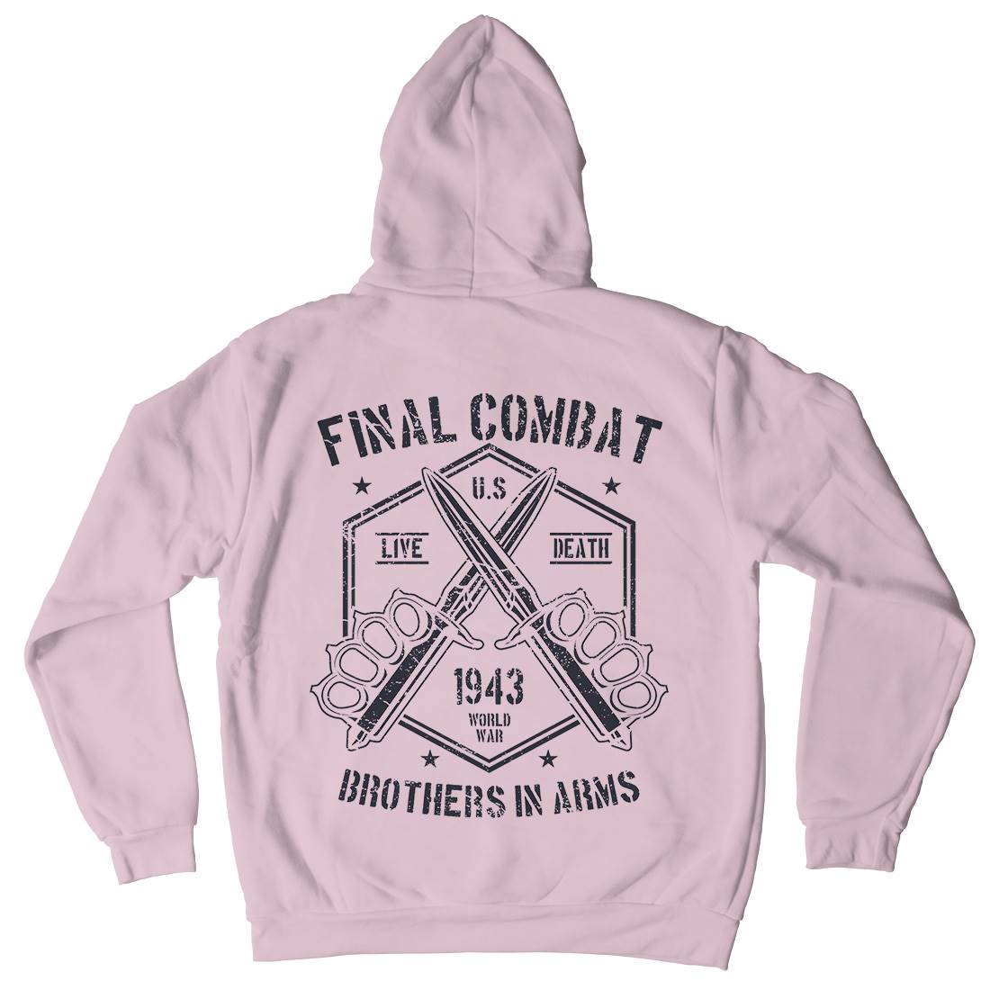 Final Combat Kids Crew Neck Hoodie Army A052