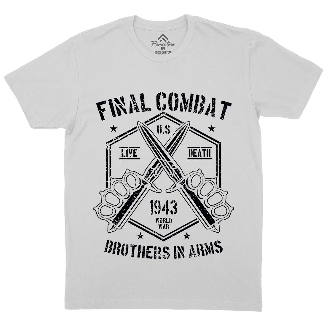 Final Combat Mens Crew Neck T-Shirt Army A052