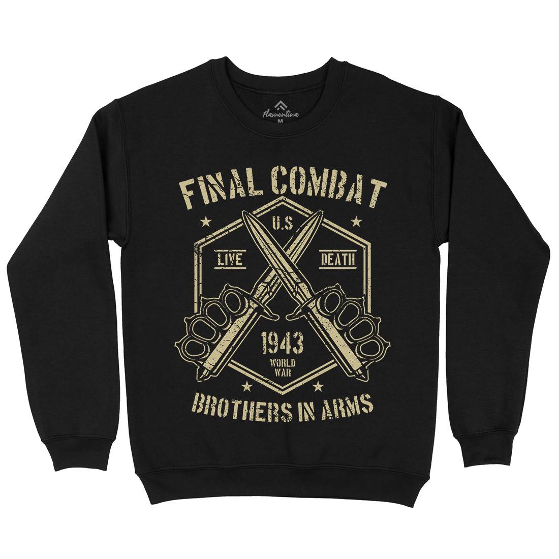 Final Combat Kids Crew Neck Sweatshirt Army A052