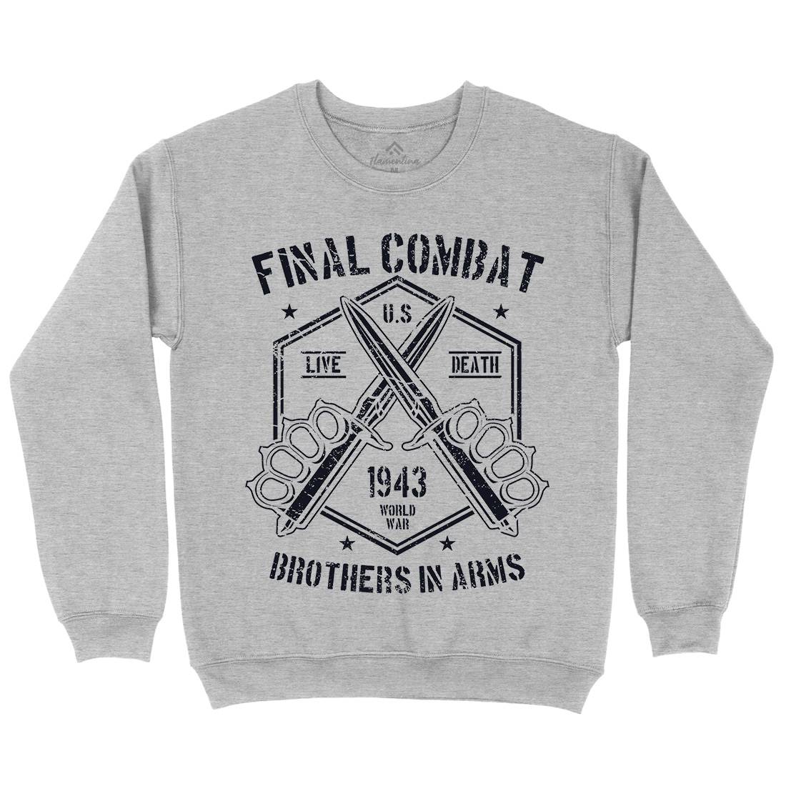 Final Combat Mens Crew Neck Sweatshirt Army A052
