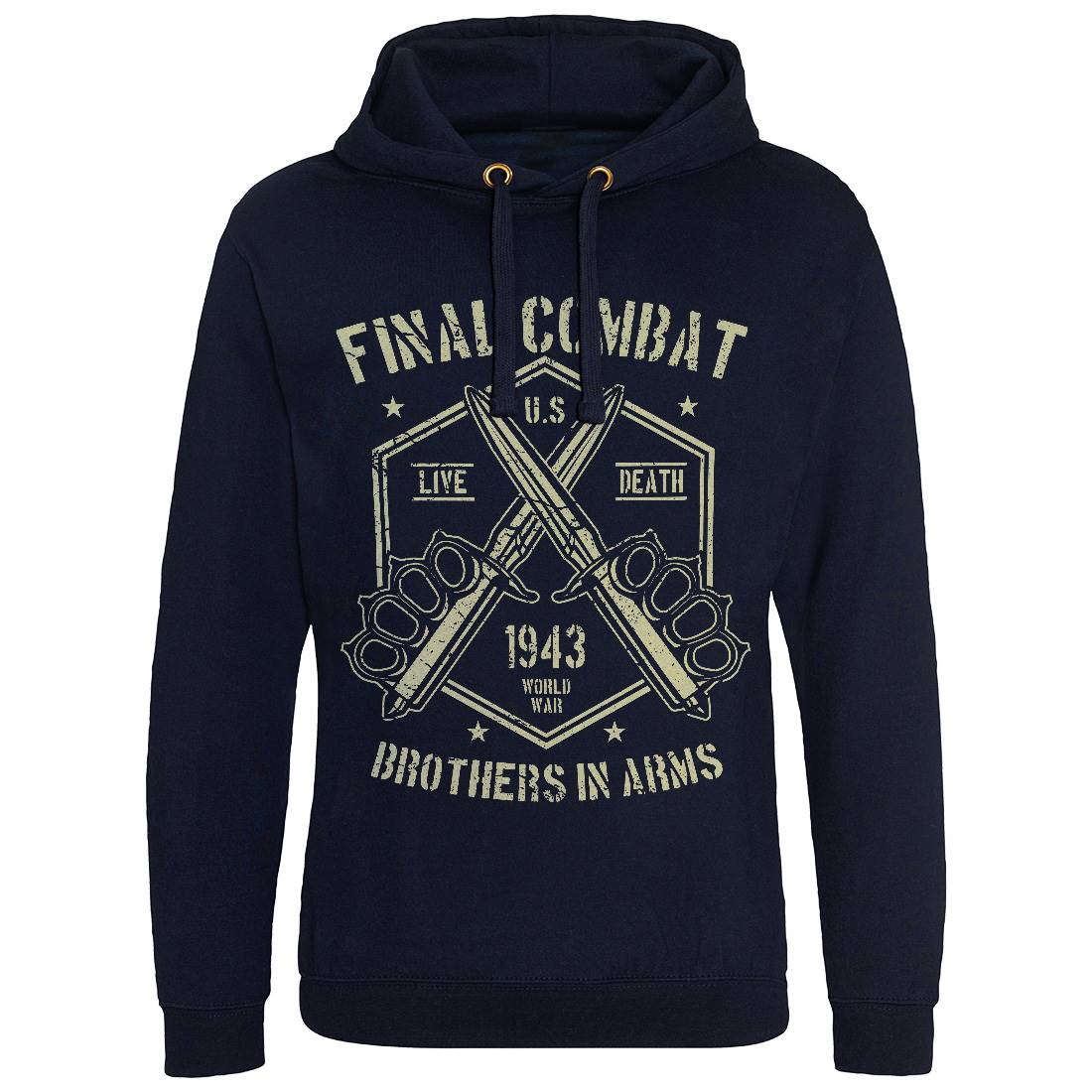 Final Combat Mens Hoodie Without Pocket Army A052