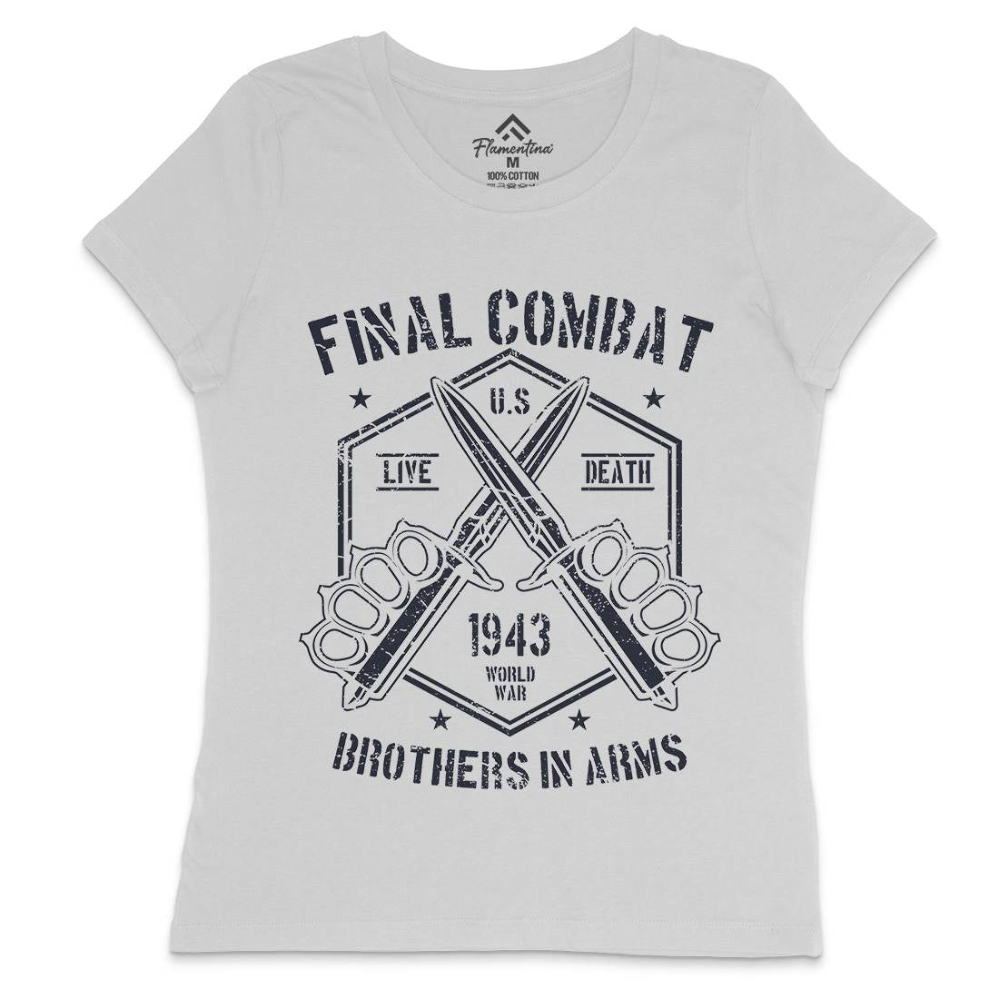 Final Combat Womens Crew Neck T-Shirt Army A052