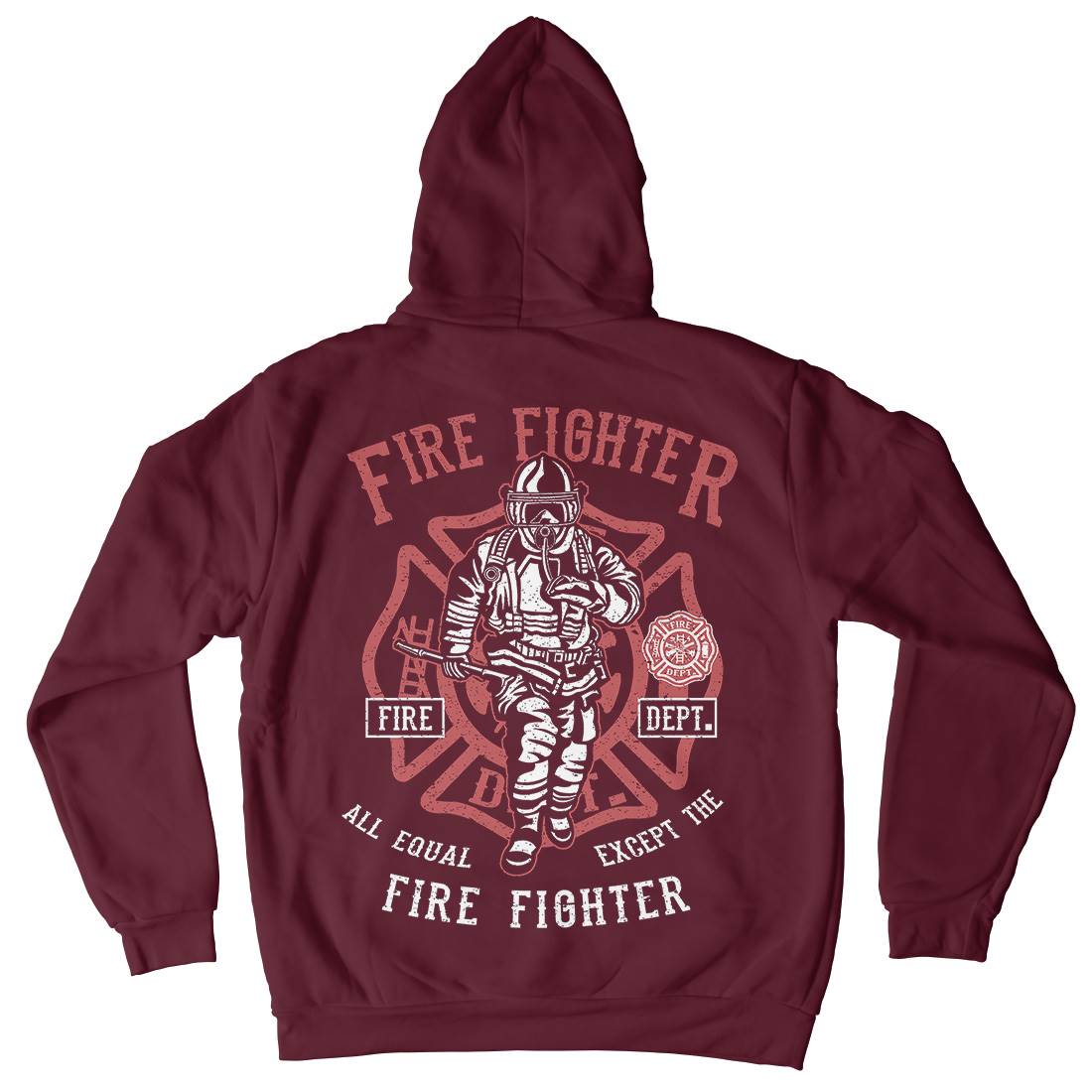 Fire Fighter Kids Crew Neck Hoodie Firefighters A053