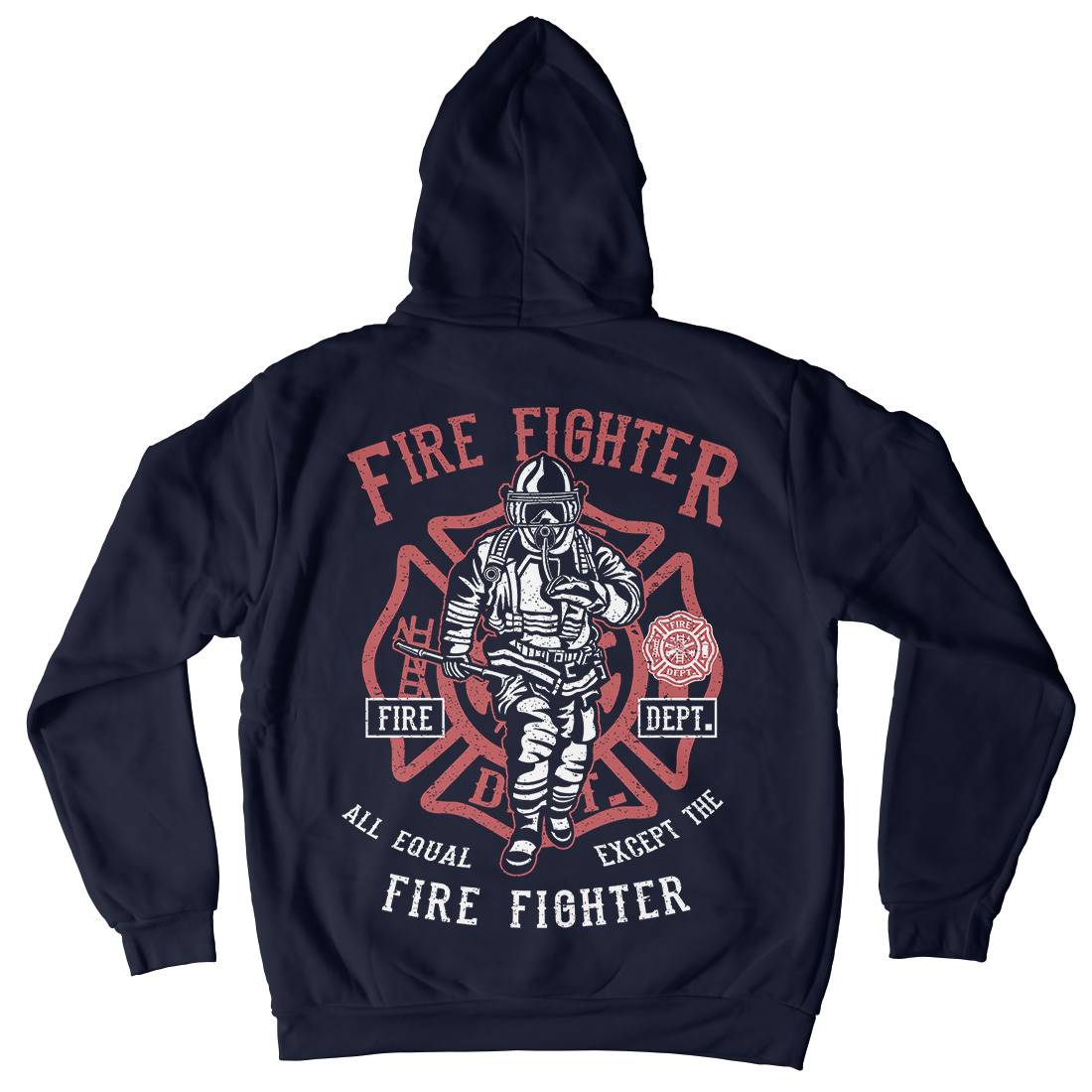 Fire Fighter Kids Crew Neck Hoodie Firefighters A053