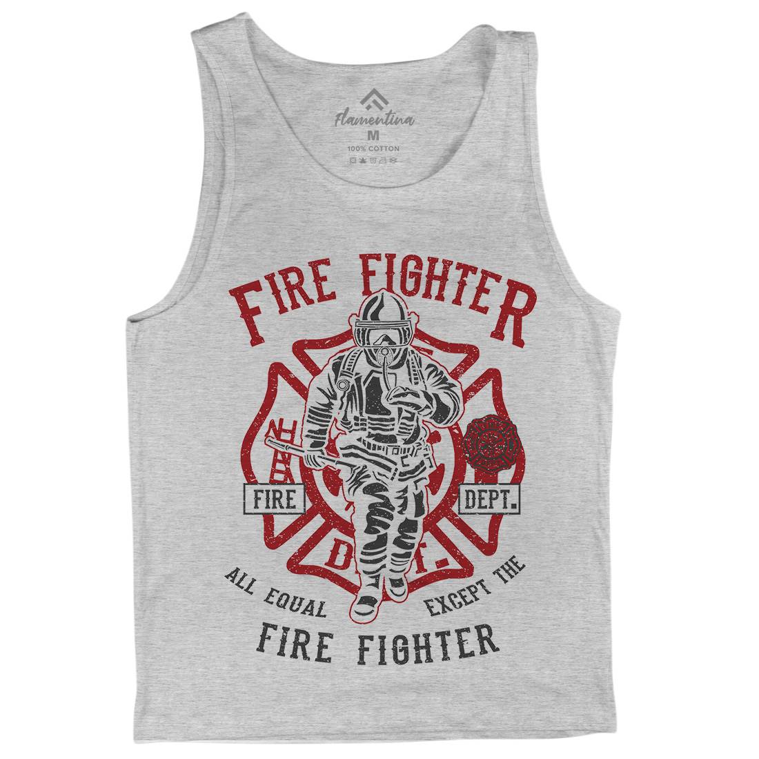 Fire Fighter Mens Tank Top Vest Firefighters A053