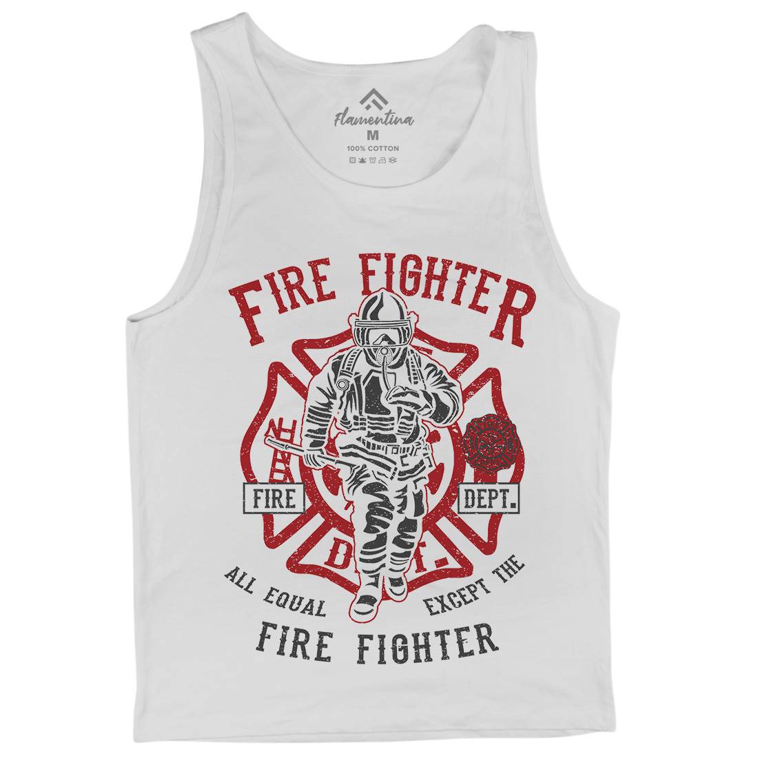 Fire Fighter Mens Tank Top Vest Firefighters A053