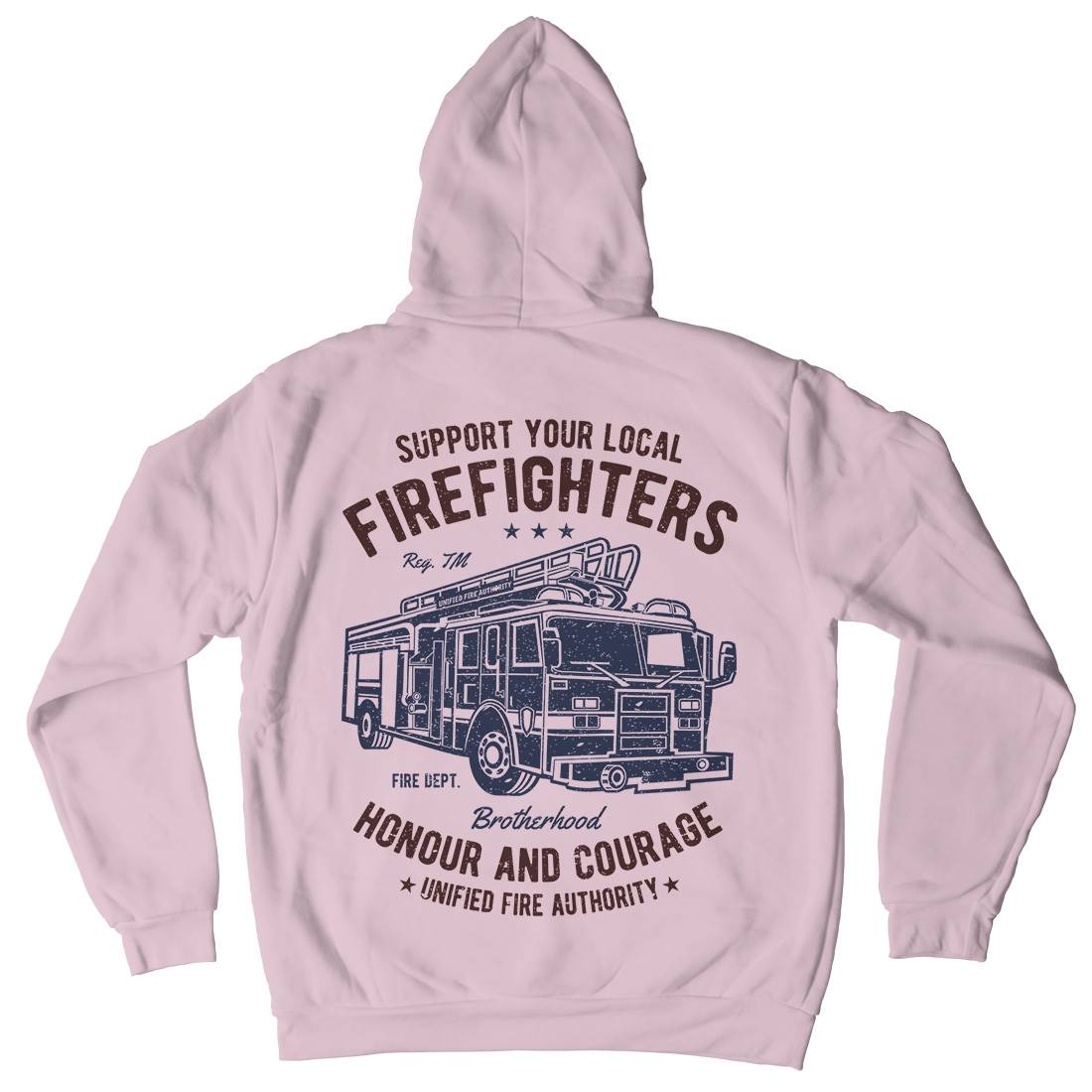 Fire Fighters Truck Kids Crew Neck Hoodie Firefighters A054