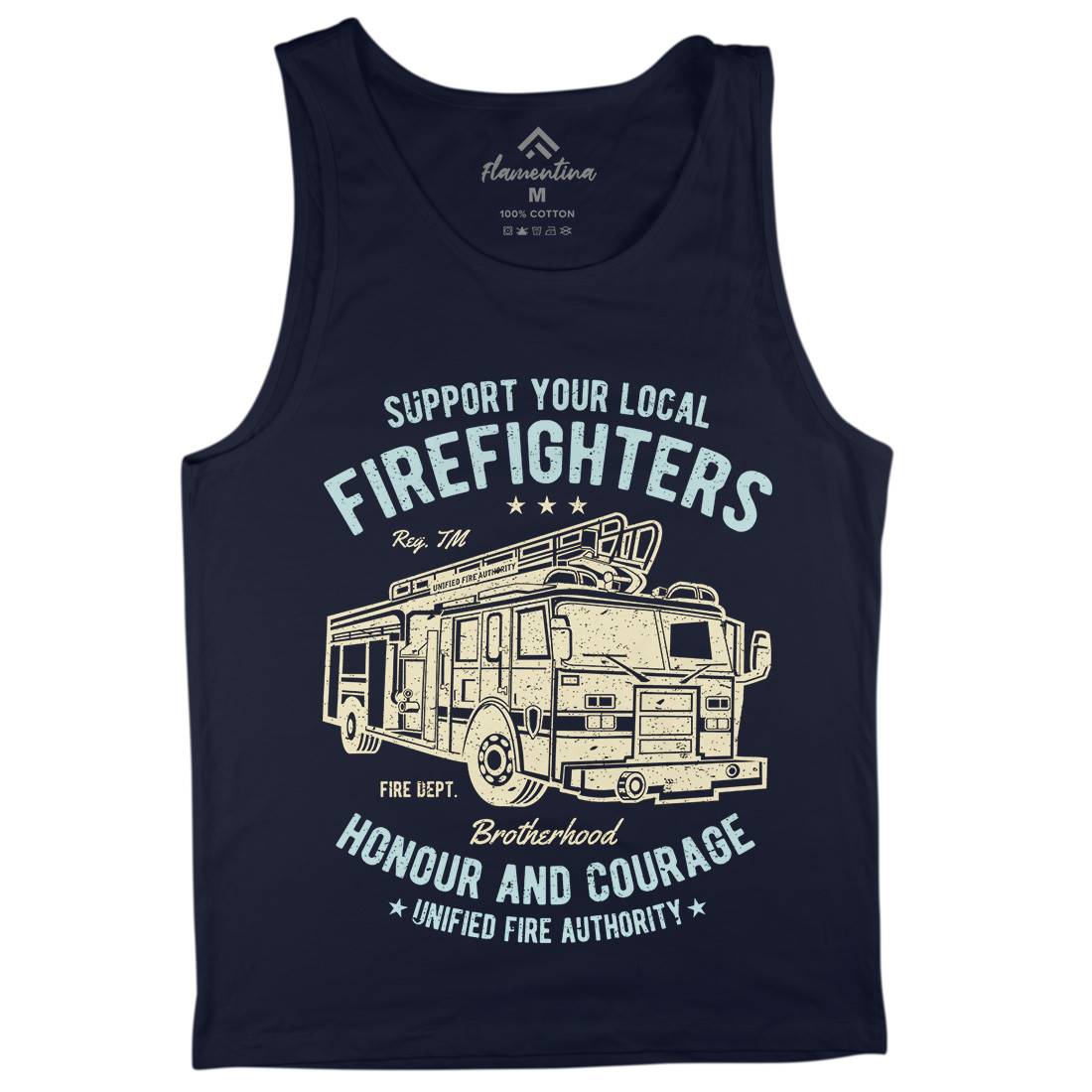 Fire Fighters Truck Mens Tank Top Vest Firefighters A054