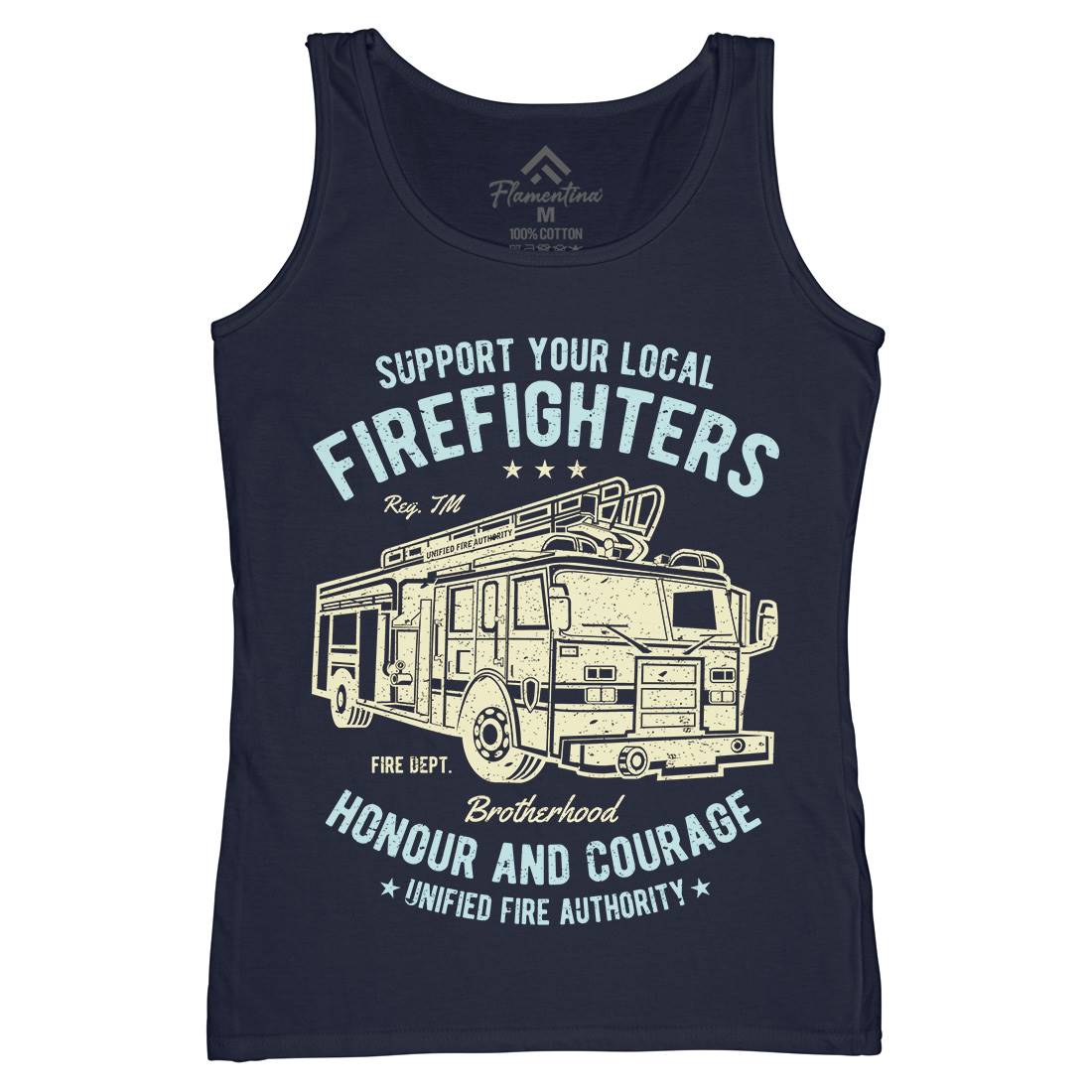 Fire Fighters Truck Womens Organic Tank Top Vest Firefighters A054