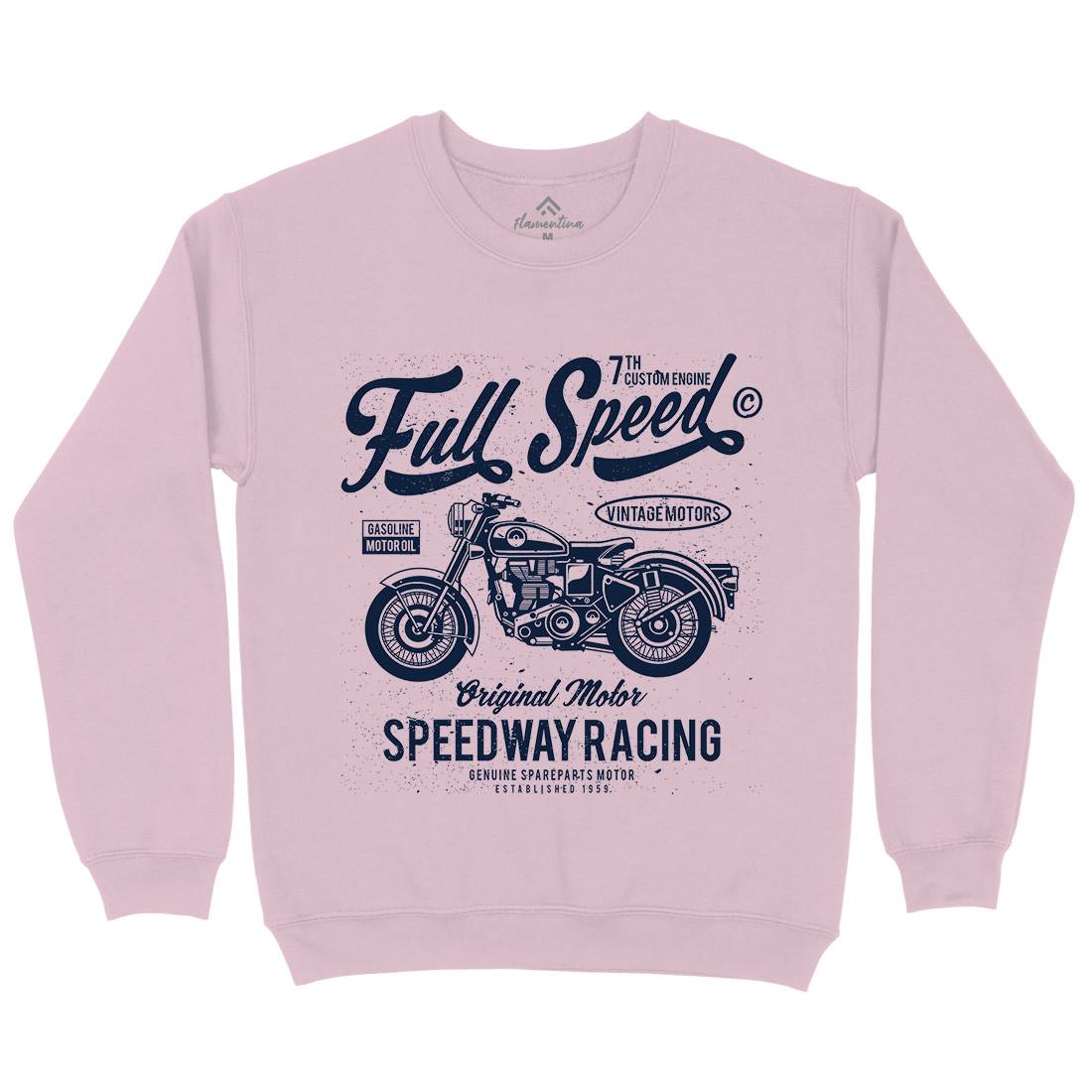 Full Speed Kids Crew Neck Sweatshirt Motorcycles A056