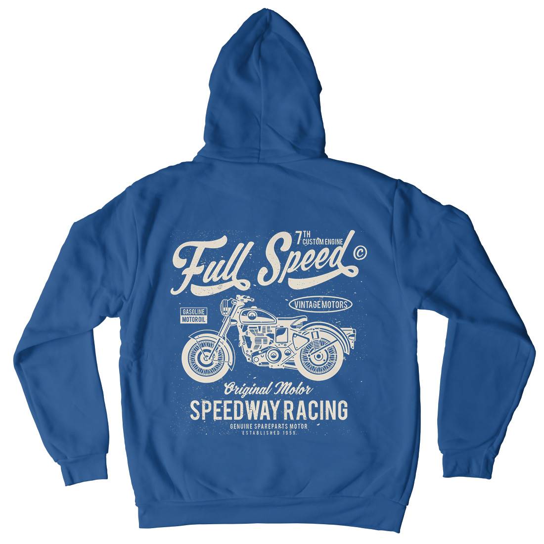 Full Speed Kids Crew Neck Hoodie Motorcycles A056
