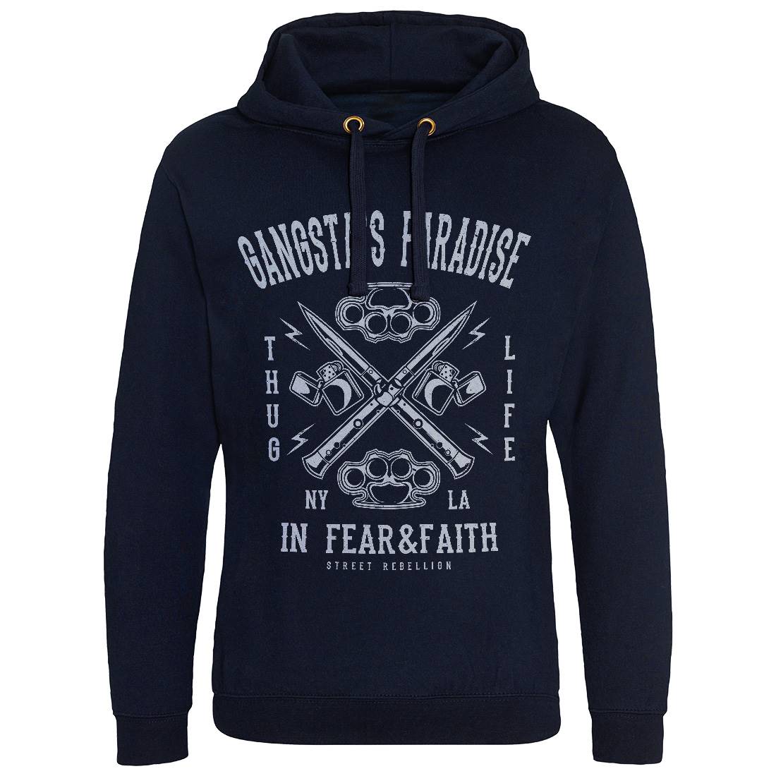 Gangster&#39;s Paradise Mens Hoodie Without Pocket Retro A057