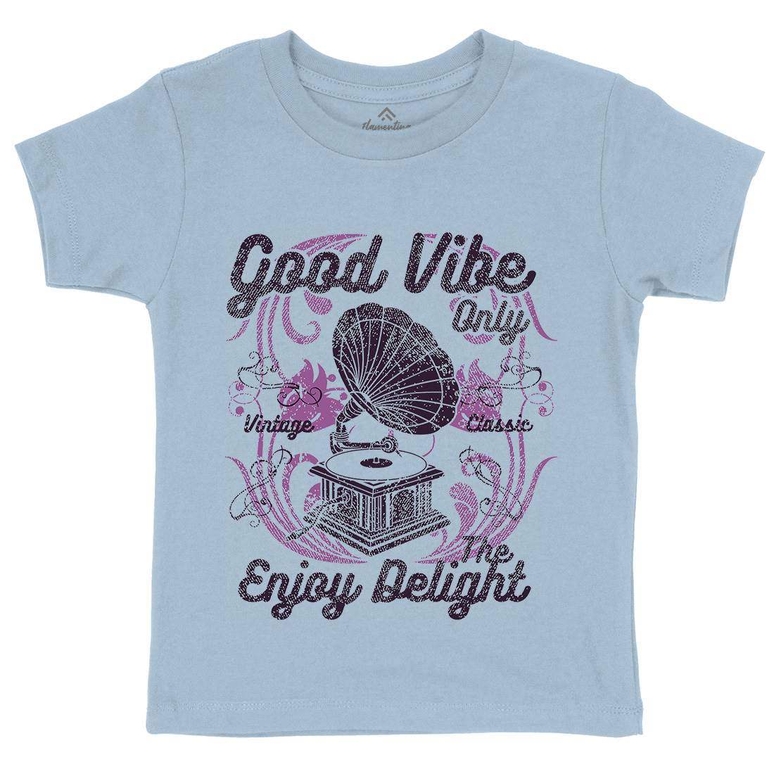 Good Vibe Only Kids Crew Neck T-Shirt Music A059