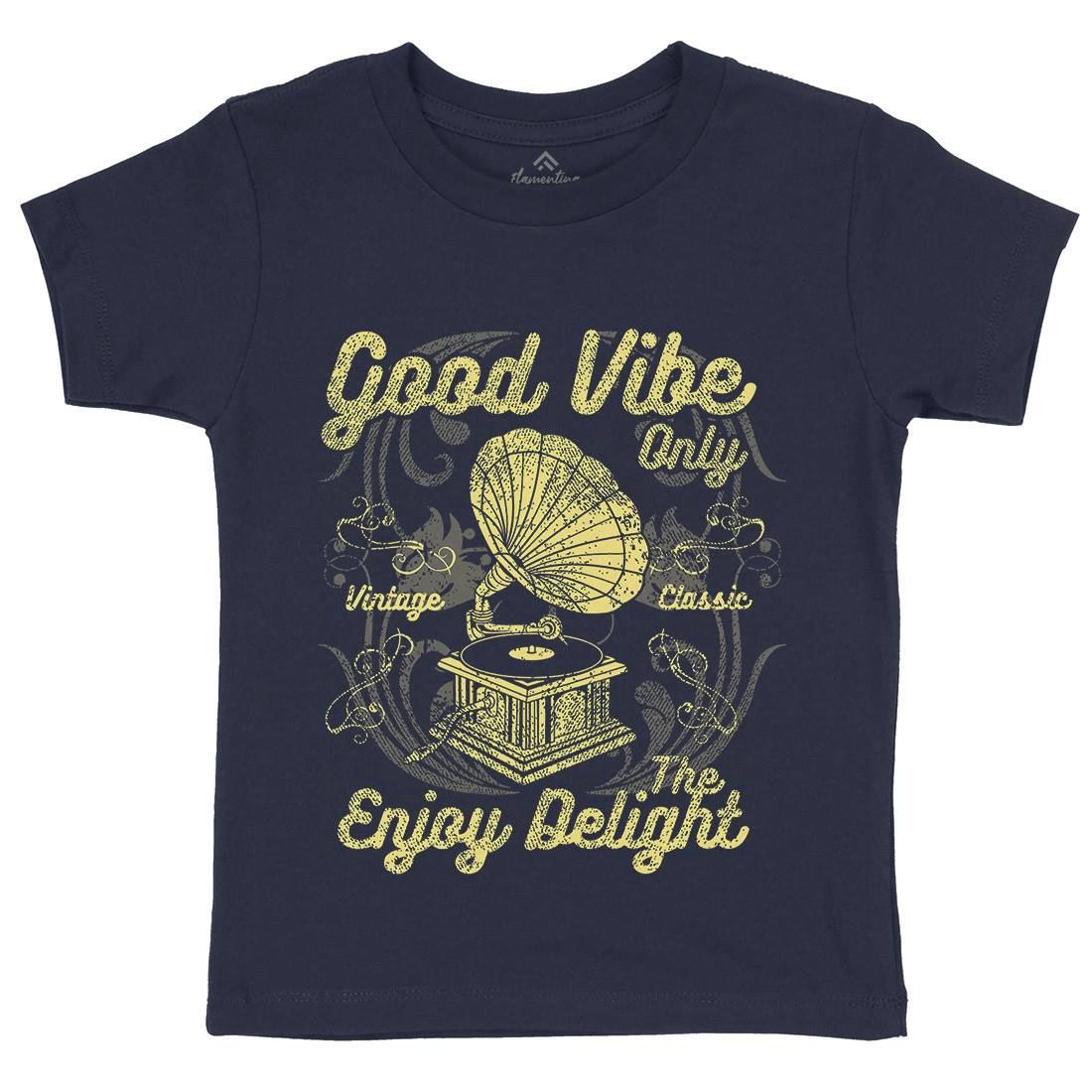 Good Vibe Only Kids Crew Neck T-Shirt Music A059