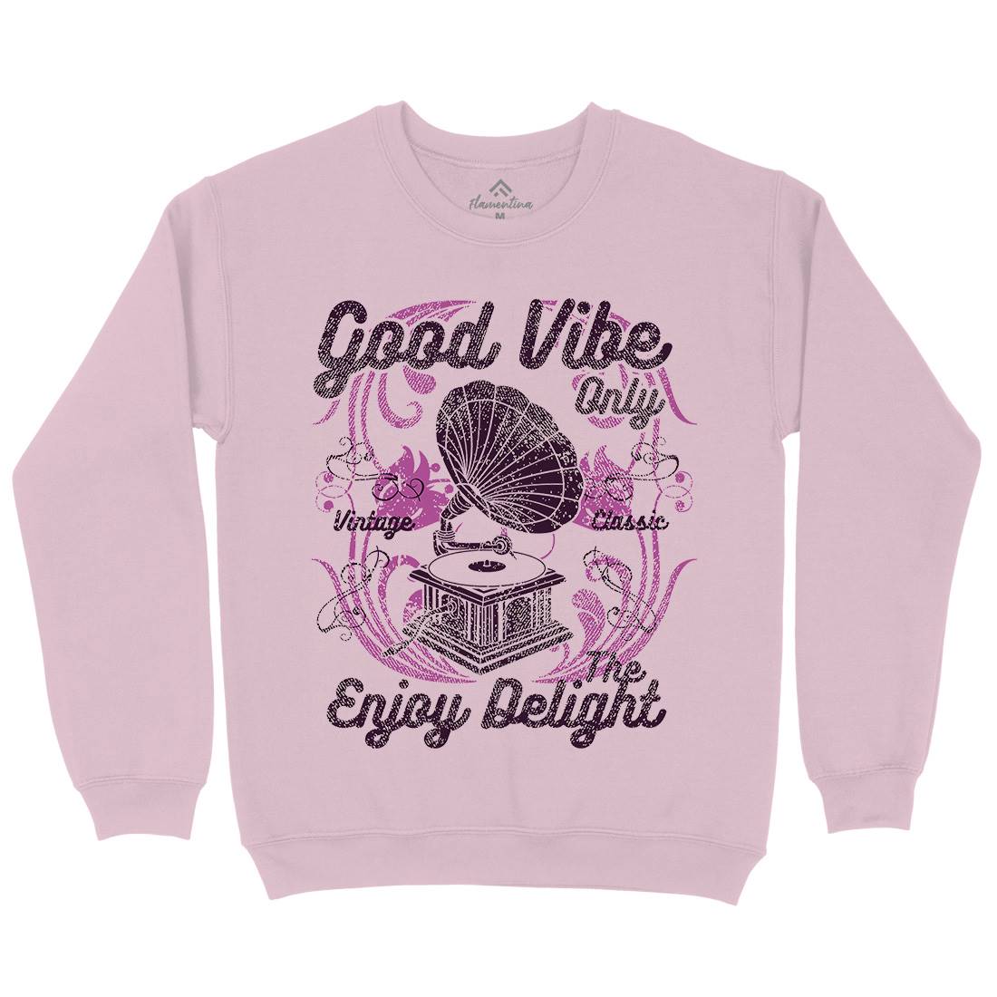Good Vibe Only Kids Crew Neck Sweatshirt Music A059