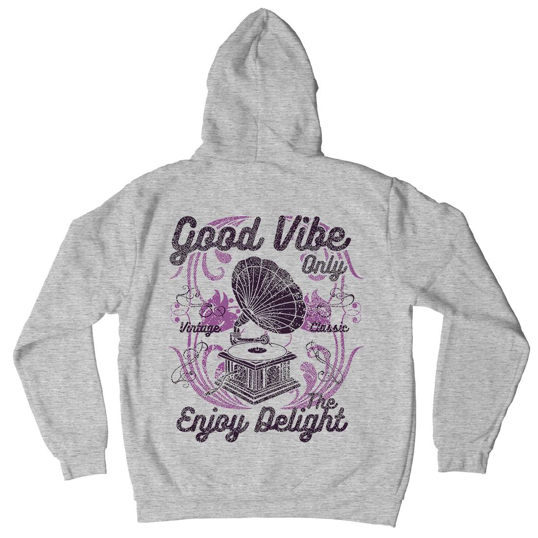Good Vibe Only Mens Hoodie With Pocket Music A059