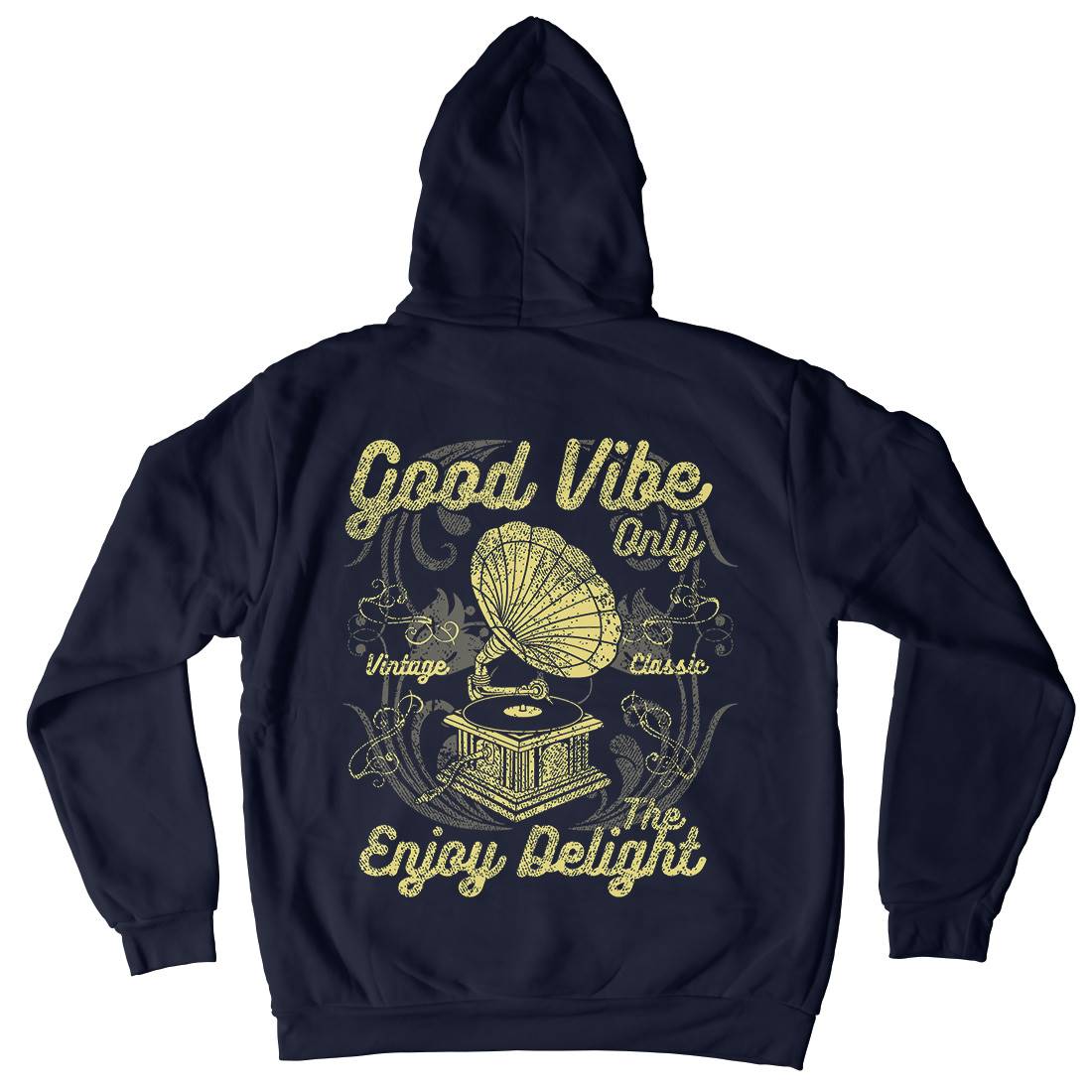 Good Vibe Only Kids Crew Neck Hoodie Music A059