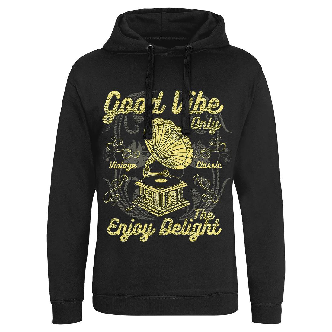 Good Vibe Only Mens Hoodie Without Pocket Music A059