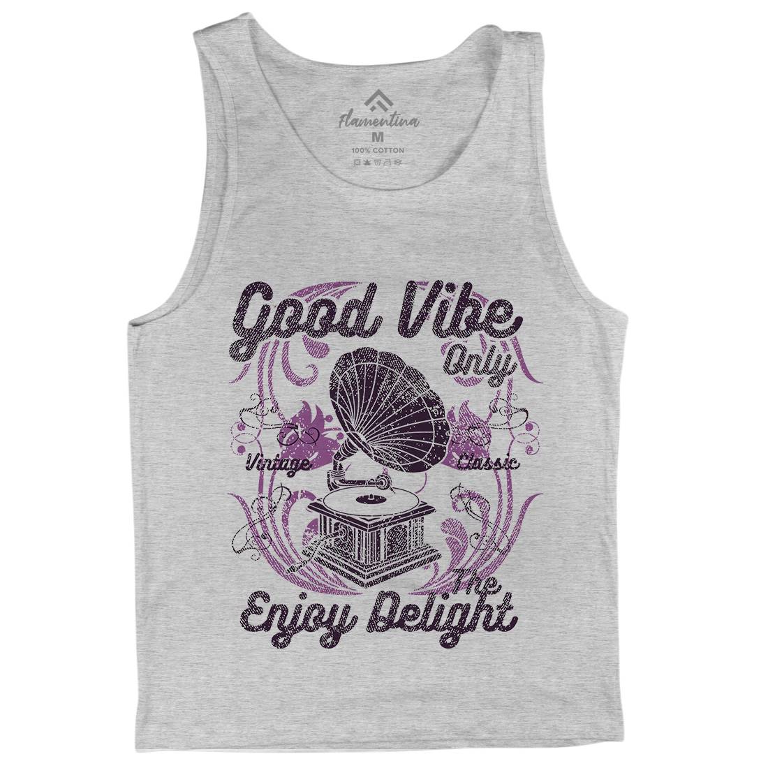 Good Vibe Only Mens Tank Top Vest Music A059