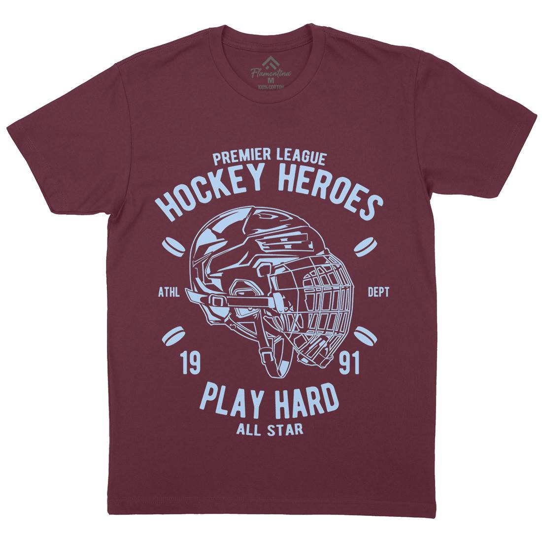 Hockey Heroes Mens Crew Neck T-Shirt Sport A064