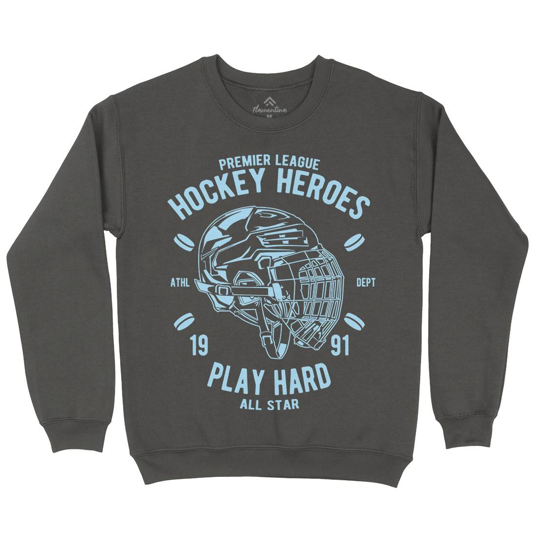 Hockey Heroes Mens Crew Neck Sweatshirt Sport A064
