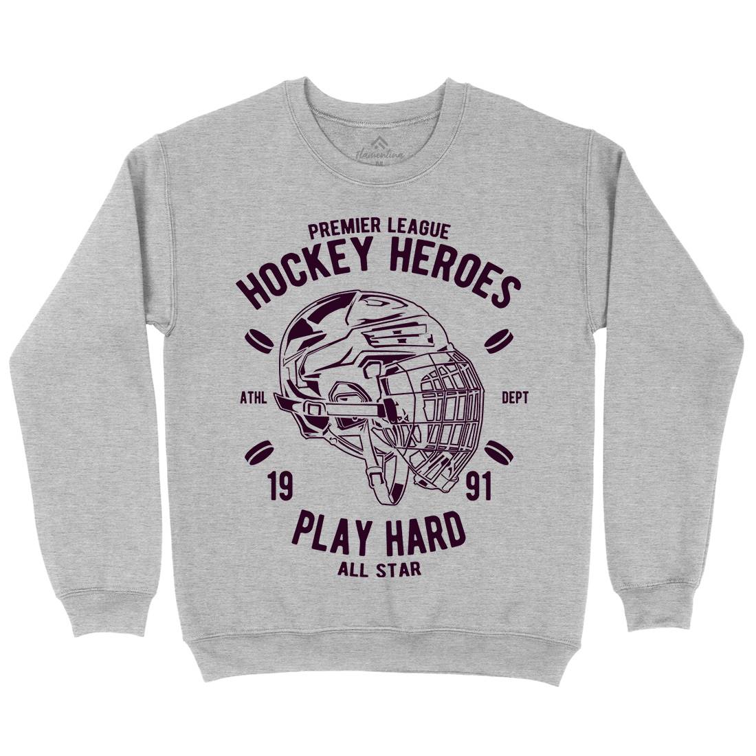 Hockey Heroes Mens Crew Neck Sweatshirt Sport A064