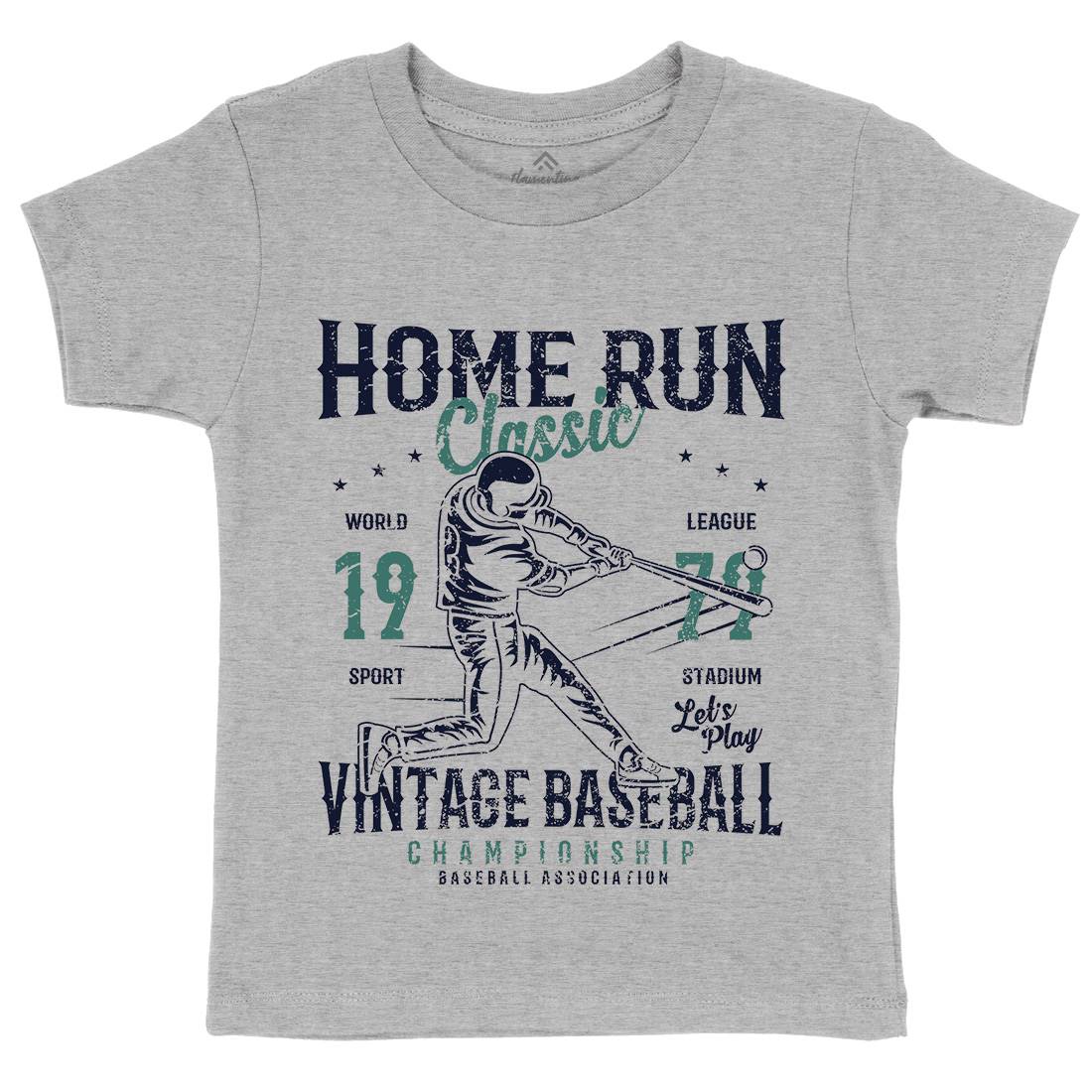 Home Run Classic Kids Crew Neck T-Shirt Sport A065