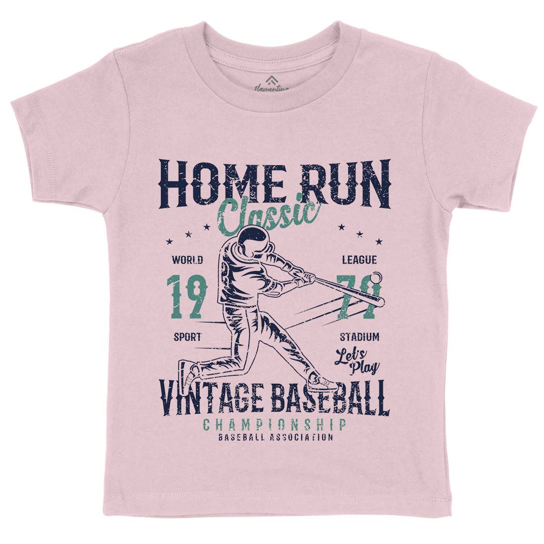 Home Run Classic Kids Organic Crew Neck T-Shirt Sport A065