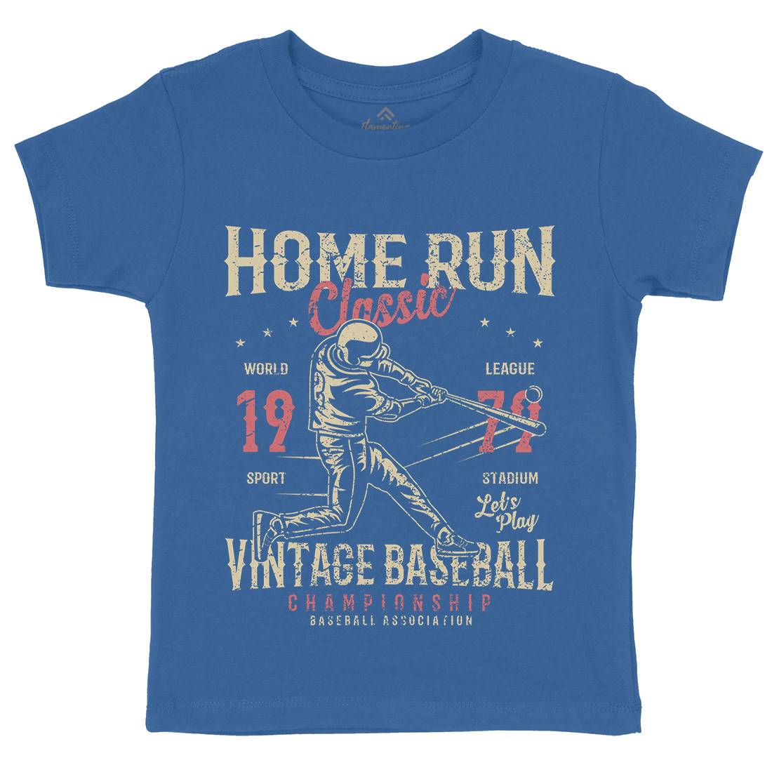 Home Run Classic Kids Organic Crew Neck T-Shirt Sport A065