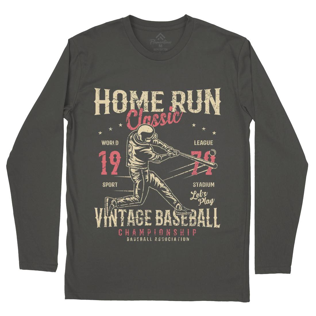 Home Run Classic Mens Long Sleeve T-Shirt Sport A065