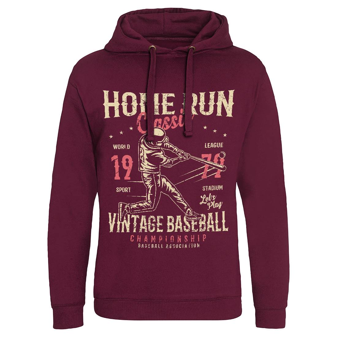 Home Run Classic Mens Hoodie Without Pocket Sport A065
