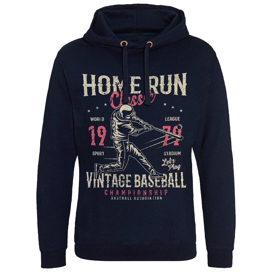 Home Run Classic Mens Hoodie Without Pocket Sport A065