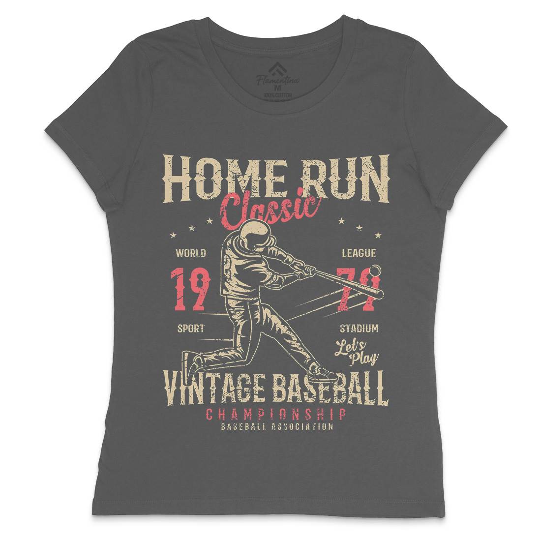 Home Run Classic Womens Crew Neck T-Shirt Sport A065