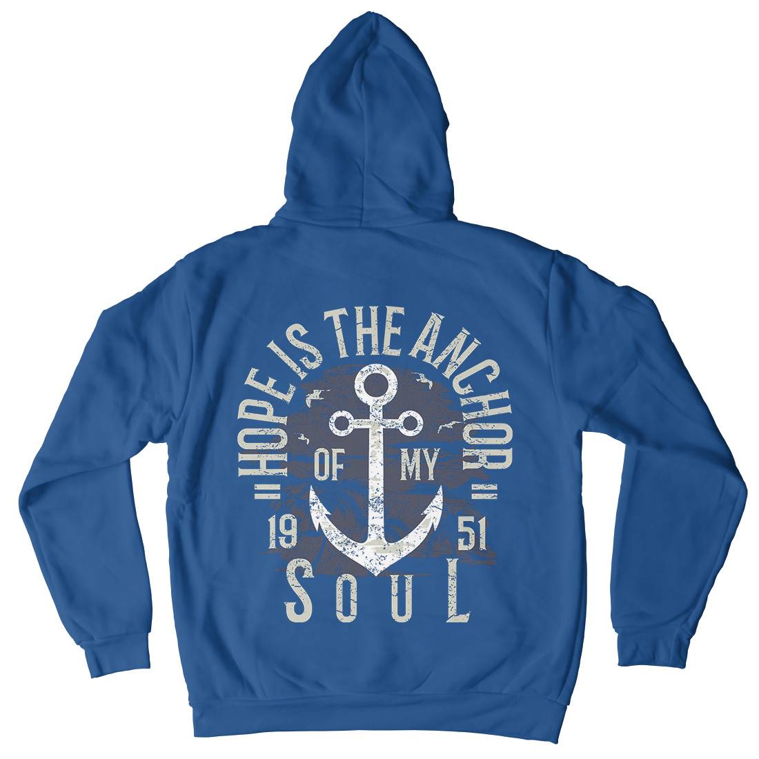Hope Is The Anchor Kids Crew Neck Hoodie Navy A066