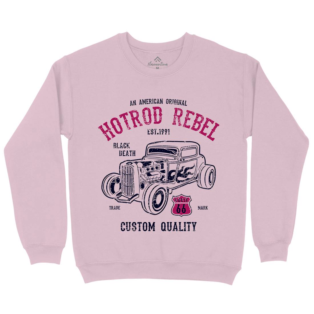 Hot Rod Rebel Kids Crew Neck Sweatshirt Cars A067