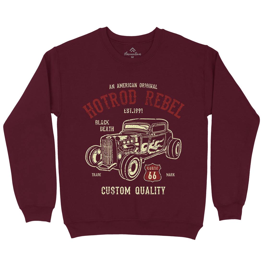 Hot Rod Rebel Kids Crew Neck Sweatshirt Cars A067