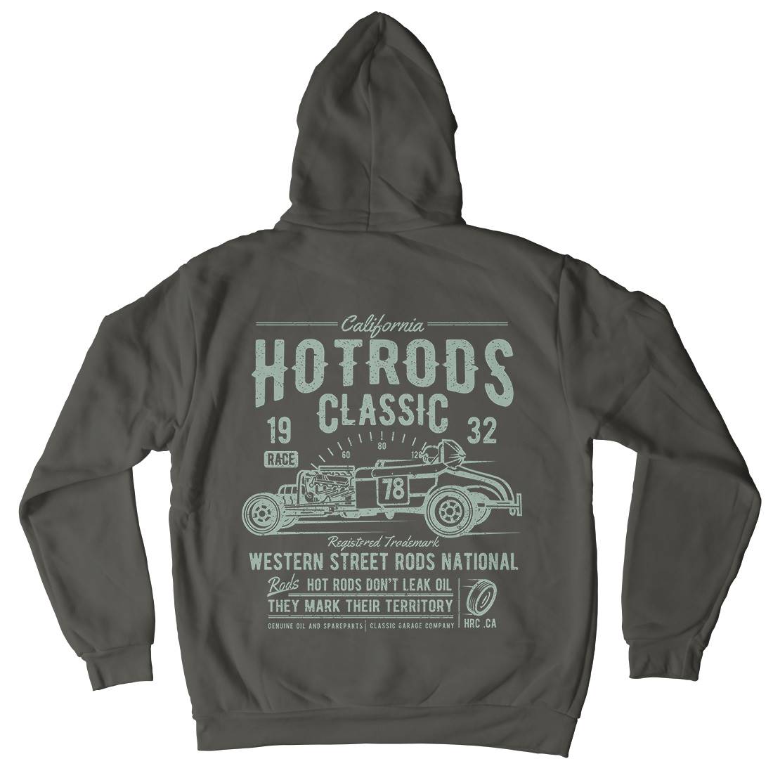 Hot Rods Race Mens Hoodie With Pocket Cars A068