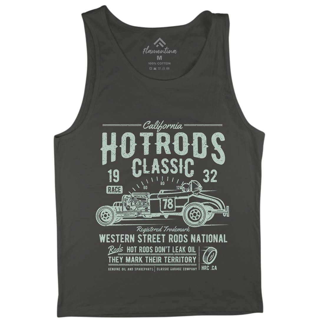 Hot Rods Race Mens Tank Top Vest Cars A068