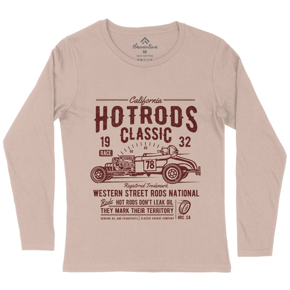 Hot Rods Race Womens Long Sleeve T-Shirt Cars A068
