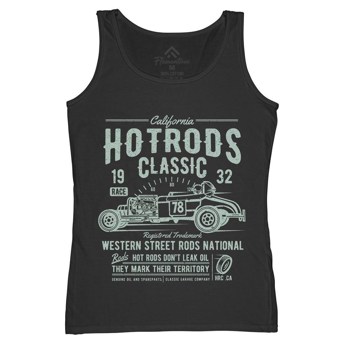 Hot Rods Race Womens Organic Tank Top Vest Cars A068