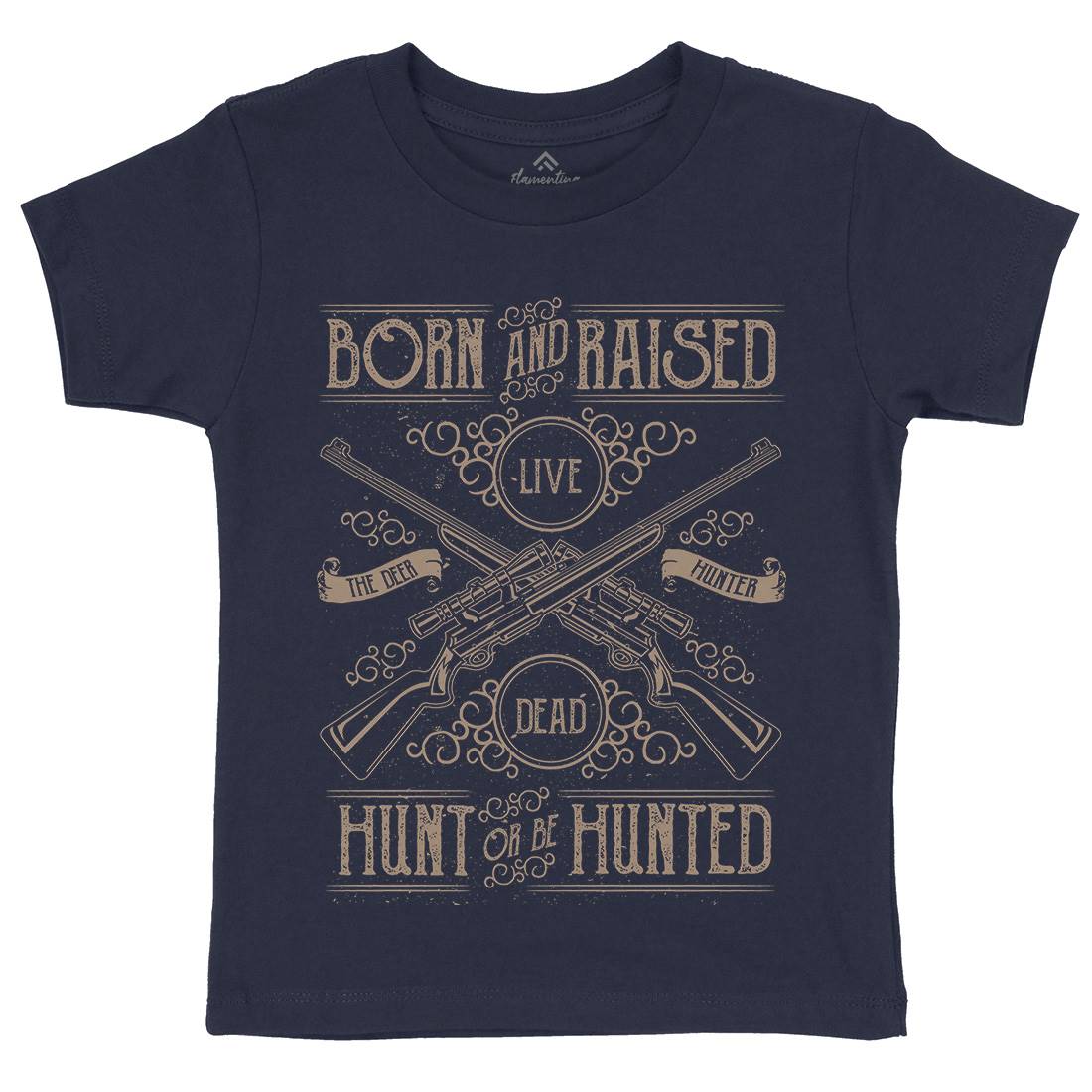 Hunt Or Be Hunted Kids Crew Neck T-Shirt Sport A069