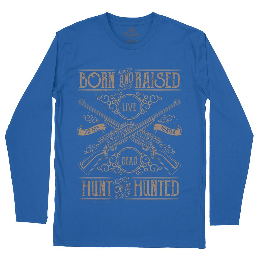 Hunt Or Be Hunted Mens Long Sleeve T-Shirt Sport A069