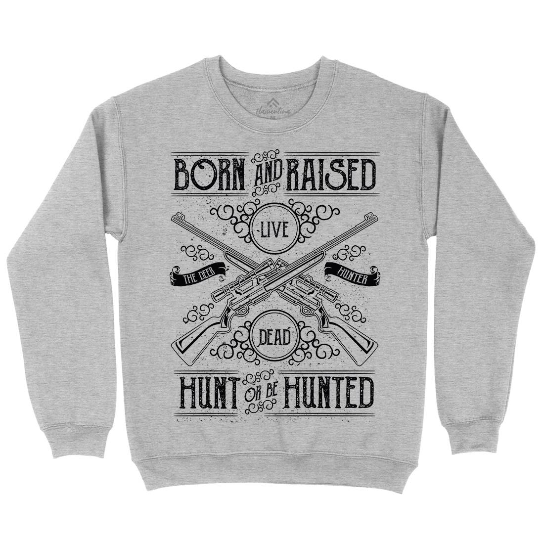 Hunt Or Be Hunted Mens Crew Neck Sweatshirt Sport A069