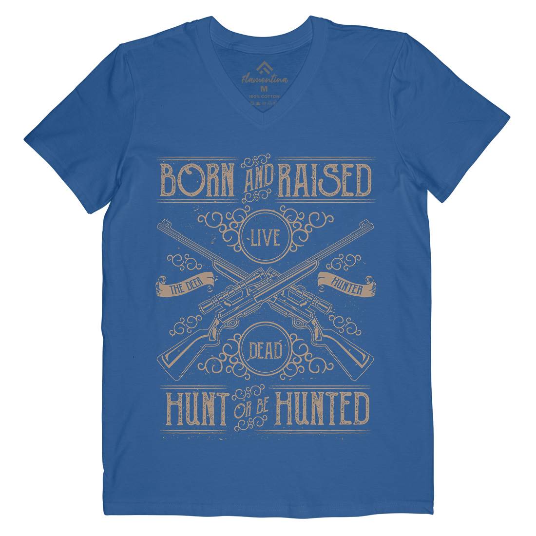 Hunt Or Be Hunted Mens V-Neck T-Shirt Sport A069