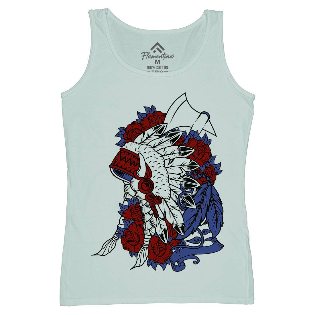 Indian Womens Organic Tank Top Vest Motorcycles A071