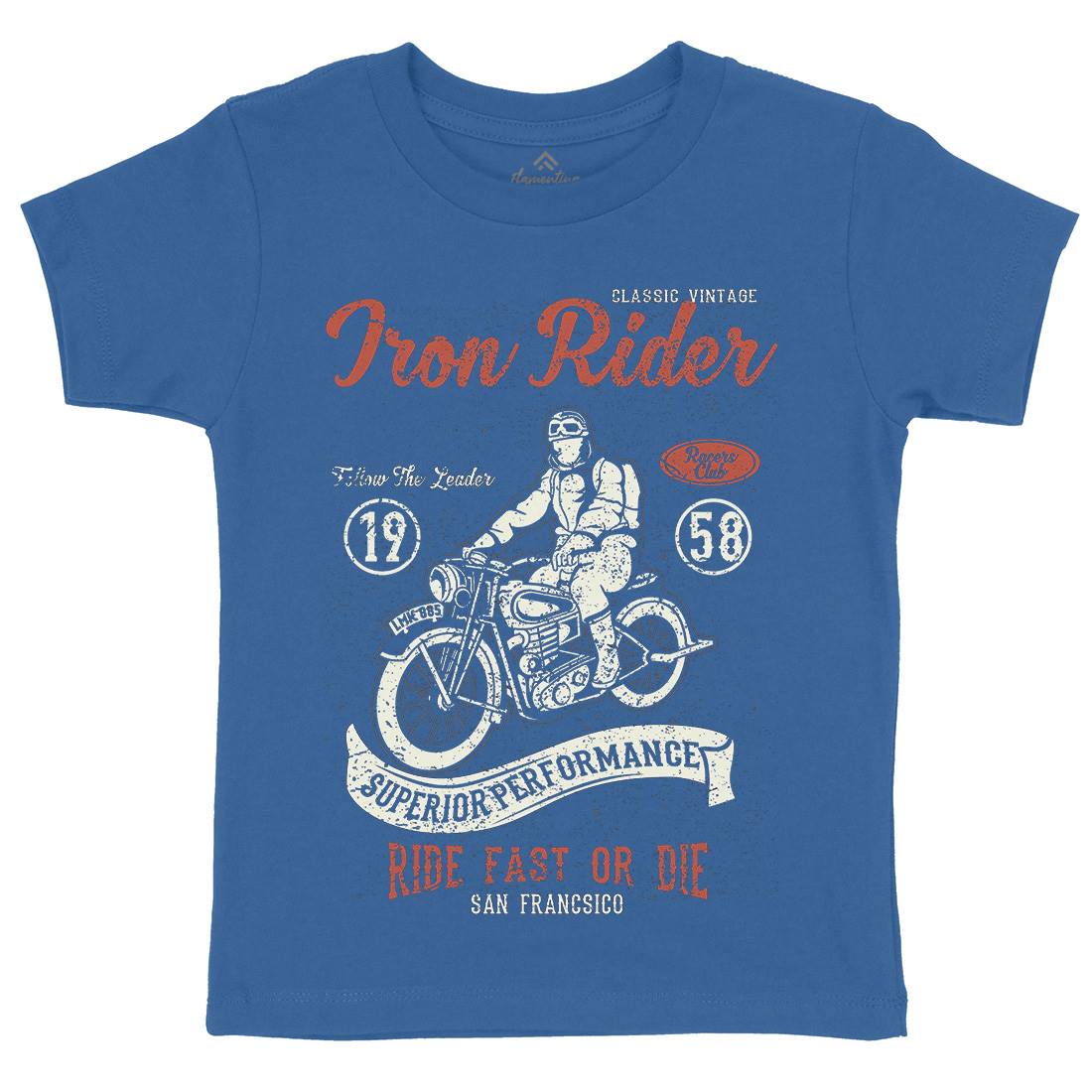 Iron Rider Kids Crew Neck T-Shirt Motorcycles A072