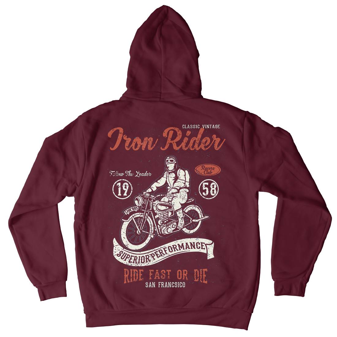 Iron Rider Kids Crew Neck Hoodie Motorcycles A072