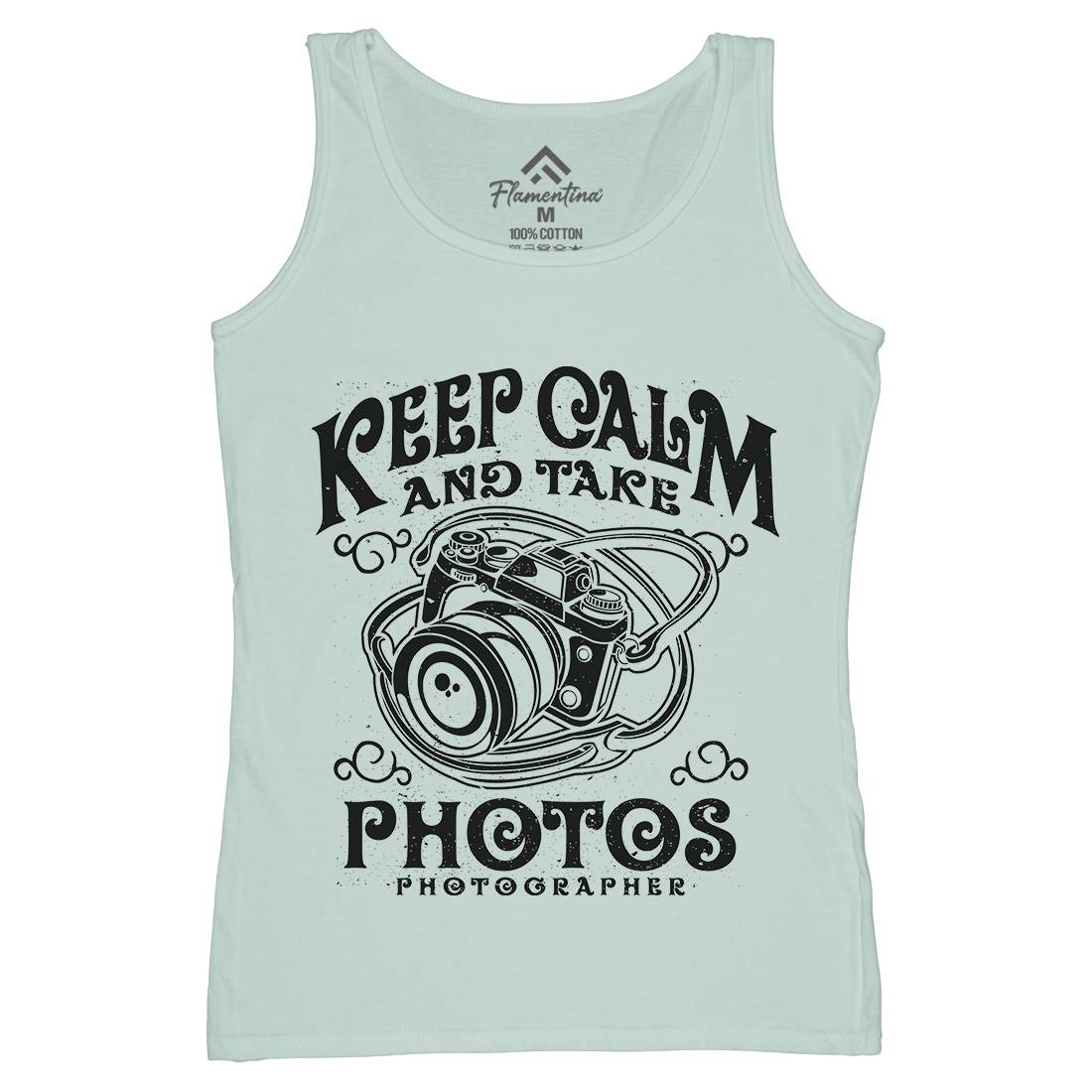 Keep Calm And Take Photos Womens Organic Tank Top Vest Media A073